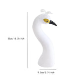 Maxbell Peacock Mannequin Head Desktop Figurine for New Year Bridal Shower Birthday White