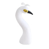 Maxbell Peacock Mannequin Head Desktop Figurine for New Year Bridal Shower Birthday White