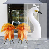 Maxbell Peacock Mannequin Head Desktop Figurine for New Year Bridal Shower Birthday White