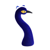 Maxbell Peacock Mannequin Head Desktop Figurine for New Year Bridal Shower Birthday Blue