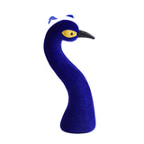 Maxbell Peacock Mannequin Head Desktop Figurine for New Year Bridal Shower Birthday Blue