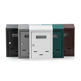 Maxbell Wall Mount Mailbox Sleek Design with Key Letter Box for House Street Outside