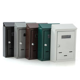 Maxbell Wall Mount Mailbox Sleek Design with Key Letter Box for House Street Outside