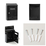 Maxbell Wall Mount Mailbox Sleek Design with Key Letter Box for House Street Outside