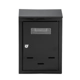Maxbell Wall Mount Mailbox Sleek Design with Key Letter Box for House Street Outside