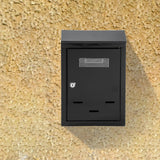 Maxbell Wall Mount Mailbox Sleek Design with Key Letter Box for House Street Outside