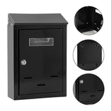 Maxbell Wall Mount Mailbox Sleek Design with Key Letter Box for House Street Outside