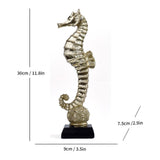 Maxbell Seahorse Statue Animal Sculpture for Hallway Housewarming Table Centerpieces