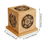 Maxbell Wooden Incense Burner Box Modern Incense Holder for Study Room Studio Indoor