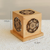 Maxbell Wooden Incense Burner Box Modern Incense Holder for Study Room Studio Indoor