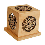 Maxbell Wooden Incense Burner Box Modern Incense Holder for Study Room Studio Indoor