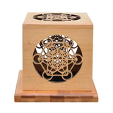 Maxbell Wooden Incense Burner Box Modern Incense Holder for Study Room Studio Indoor