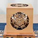 Maxbell Wooden Incense Burner Box Modern Incense Holder for Study Room Studio Indoor