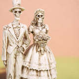 Maxbell Skeleton Bride and Groom Figurine Skeleton Wedding Couple Statue for Holiday