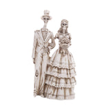 Maxbell Skeleton Bride and Groom Figurine Skeleton Wedding Couple Statue for Holiday