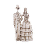 Maxbell Skeleton Bride and Groom Figurine Skeleton Wedding Couple Statue for Holiday