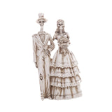 Maxbell Skeleton Bride and Groom Figurine Skeleton Wedding Couple Statue for Holiday