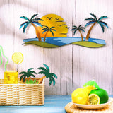 Maxbell Tropical Beach Wall Art Outdoor Beach Bathroom Decor for Indoor Outdoor Home