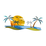 Maxbell Tropical Beach Wall Art Outdoor Beach Bathroom Decor for Indoor Outdoor Home