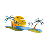 Maxbell Tropical Beach Wall Art Outdoor Beach Bathroom Decor for Indoor Outdoor Home