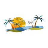 Maxbell Tropical Beach Wall Art Outdoor Beach Bathroom Decor for Indoor Outdoor Home