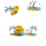 Maxbell Tropical Beach Wall Art Outdoor Beach Bathroom Decor for Indoor Outdoor Home