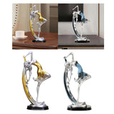 Maxbell Bailarinas Dancer Sculpture Home Decoration Art for Bedroom Book Shelf Table Blue