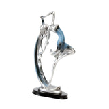 Maxbell Bailarinas Dancer Sculpture Home Decoration Art for Bedroom Book Shelf Table Blue