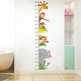 Maxbell Kids Growth Height Chart Wall Stickers Cartoon for Home Living Room Playroom A