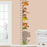 Maxbell Kids Growth Height Chart Wall Stickers Cartoon for Home Living Room Playroom A