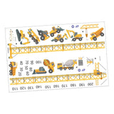 Maxbell Kids Growth Height Chart Wall Stickers Cartoon for Home Living Room Playroom B