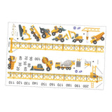 Maxbell Kids Growth Height Chart Wall Stickers Cartoon for Home Living Room Playroom B