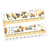 Maxbell Kids Growth Height Chart Wall Stickers Cartoon for Home Living Room Playroom B