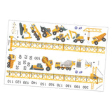 Maxbell Kids Growth Height Chart Wall Stickers Cartoon for Home Living Room Playroom B