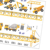 Maxbell Kids Growth Height Chart Wall Stickers Cartoon for Home Living Room Playroom B