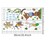 Maxbell Kids Growth Height Chart Wall Stickers Cartoon for Home Living Room Playroom C