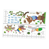 Maxbell Kids Growth Height Chart Wall Stickers Cartoon for Home Living Room Playroom C