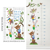 Maxbell Kids Growth Height Chart Wall Stickers Cartoon for Home Living Room Playroom C