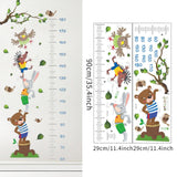 Maxbell Kids Growth Height Chart Wall Stickers Cartoon for Home Living Room Playroom C