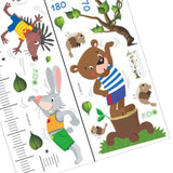 Maxbell Kids Growth Height Chart Wall Stickers Cartoon for Home Living Room Playroom C