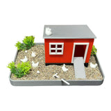 Maxbell Miniature Chicken Garden DIY Chicken Themed Sand DIY Set for Chicken Him Her