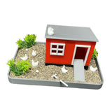 Maxbell Miniature Chicken Garden DIY Chicken Themed Sand DIY Set for Chicken Him Her