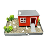 Maxbell Miniature Chicken Garden DIY Chicken Themed Sand DIY Set for Chicken Him Her