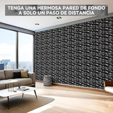 Maxbell 50Pcs 3D Wall Panels Ornament Square Home Office Decor for Living Room Hotel