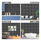 Maxbell 50Pcs 3D Wall Panels Ornament Square Home Office Decor for Living Room Hotel
