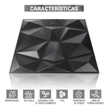 Maxbell 50Pcs 3D Wall Panels Ornament Square Home Office Decor for Living Room Hotel