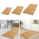 Maxbell Bamboo Bath Mat Non Slip Decor Accessories Shower Mat for Sauna Bathroom SPA 40cmx60cm