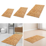Maxbell Bamboo Bath Mat Non Slip Decor Accessories Shower Mat for Sauna Bathroom SPA 40cmx60cm