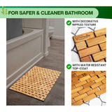 Maxbell Bamboo Bath Mat Non Slip Decor Accessories Shower Mat for Sauna Bathroom SPA 40cmx60cm