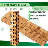 Maxbell Bamboo Bath Mat Non Slip Decor Accessories Shower Mat for Sauna Bathroom SPA 40cmx60cm